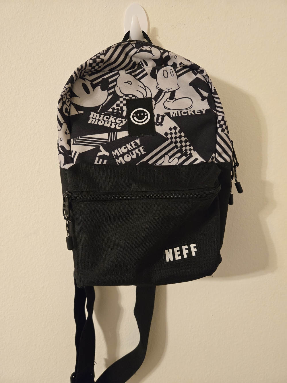 NEFF x Disney Mickey Mouse Structure Mini Sling Backpack Black White